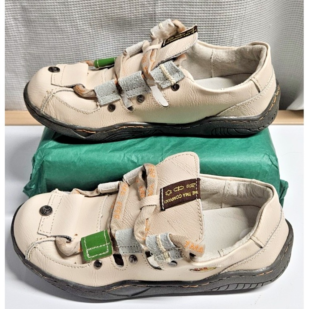 TMA EYES Women's Patchwork‎ Leather Walking laced up Shoes woman Sz 7
